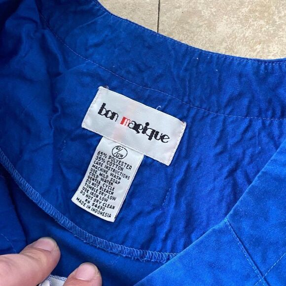 Vintage Bon Magique Popover Pocket Shirt 22W Plus - Picture 8 of 8